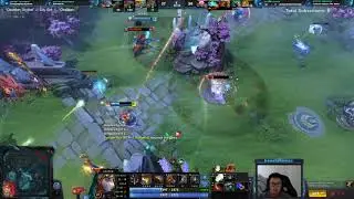 Sniper and Snapfire defend ancient vs 5 heroes