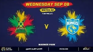 CPL 2021 Match 22 highlights। SLK vs GAW Match 22 live