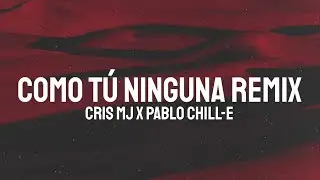 Cris Mj x Pablo Chill-E - Como T&uacute; Ninguna Remix (Letra/Lyrics)