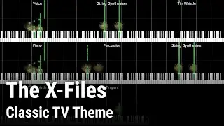 The X-Files theme - Full score visualization