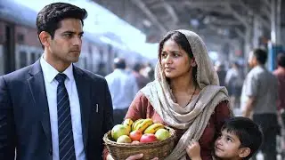 एक IAS officer ट्रेन से मुंबई जा रहा था,पत्नी ट्रेन में फल बेचते हुए मिली फिर जो हुआ इंसानियत रो परी