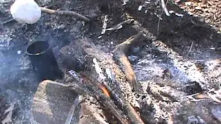 Bushcraft Practice- Finnish Snowball-Shadow stick method of navigation