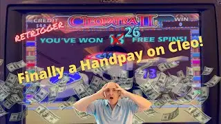 💰 BIG WIN Handpay on Cleopatra II at The Venetian Las Vegas with 26 free spins 🎰