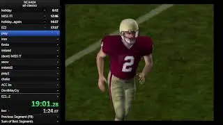 Completing all College Classics in NCAA Football 2004 in 1:21:05 (read desc.)