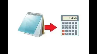 How to make a Calculator using Notepad by BHARATHI Tutorials (Script in Description)