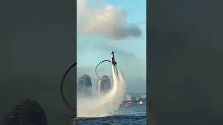 Water Girl Jetpack Flying #shorts #shortsvideo #viral #foryou #viralvideo #trendingvideo #waterfly