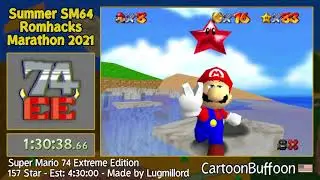 SSRM2021 - Super Mario 74 Extreme Edition 157 Star by CartoonBuffoon
