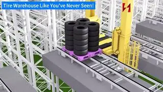 Insane Tire Warehouse! Rack-Supported System in Full Action 🚀