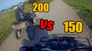 Wyścig quad 150 VS quad 200/ V-max