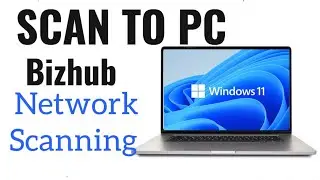 How to Scan a Document on Bizhub konica Minolta || Bizhub Scanning to PC