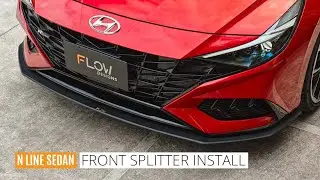 Hyundai CN7 i30/Elantra N Line Sedan Front Lip Splitter Installation Guide