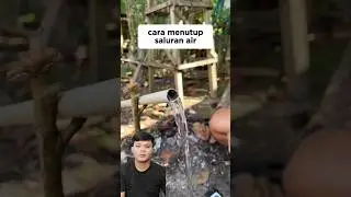 cara menutup saluran air pipa #shorts