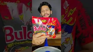 Trying 2x Spicy Noodles 🥵 Samyang 2x Spicy Noodles Recipe 🤯 #viral #youtubeshorts