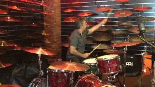 Me playing Dave Kelly's Cymbals