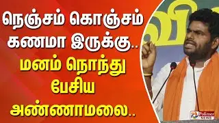 நெஞ்சம் கொஞ்சம் கணமா இருக்கு.. மனம் நொந்து பேசிய அண்ணாமலை..