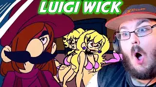 Luigi Wick: The Cursed Cap Saga (Part 1 & 2) Animation Parody By @mashed REACTION!!!