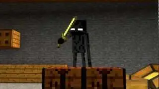 &diams; Crafting With The Enderman: Golden Sword