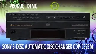 SONY 5 DISC AUTOMATIC DISC CHANGER CD PLAYER (CDP-C322M) PRODUCT DEMO