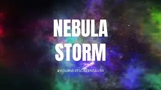 Relaxing Abstract Screensaver, Nebula Storm (no Audio) | 4k | 1 Hour Edition