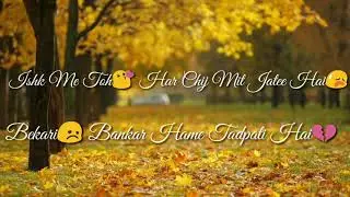 Teri Yaad Bewafaa BEST WHATSAPP STATUS By Crazystatus World