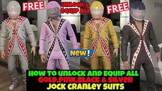 JOCK CRANLEY SUITS - How To Unlock And Equip (Black,Pink,Silver,Black) FREE NEW OUTFITS GTA Online