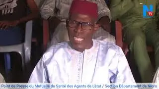 Nioro du Rip : Point de Presse du Mutuelle de Sant&eacute; des Agents de L'&eacute;tat