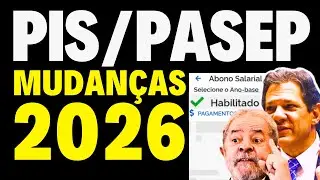 SAQUE PIS/PASEP 2026 COM NOVAS REGRAS - PAGAMENTOS DO ABONO SALARIAL ANO BASE 2024 CALEND&Aacute;RIO 2026