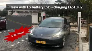Tesla charging curve improved LG battery E5D based vehicles (December 2021)