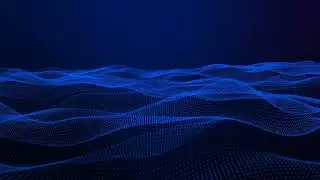 blue digital particle wave gd