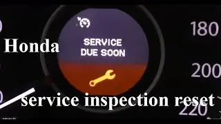 How to reset inspection service due - Honda CR-V