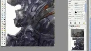 Painting with Gimp Paint Studio version 1.4.