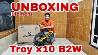 Unboxing Sepeda Lipat Langka - Element Troy X10 Bike to Work Terbaru 2021