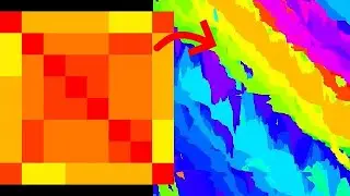 Color TV on 17K Grid with Synced Music (Math Art)