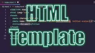 HTML Template in Visual Studio Code (Hot Key)