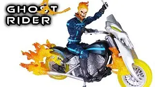 Marvel Legends GHOST RIDER & Motor Cycle Action Figure Set Review