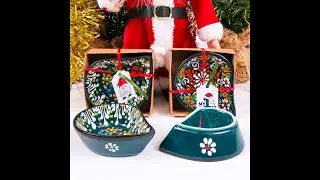 Personalized Christmas Gifts Turkish Cini Bowl, Bohemian New Year Noel Xmas Merry Christmas Gifts