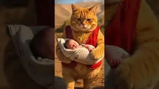 Fluffy Cat Saves a Baby&rsquo;s Life | Hero Cat Moment Caught on Camera! #shorts #cat #cartoon