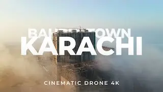 Bahria Town Karachi 4K Cinematic Drone View Morning Fog