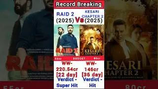 Raid 2 Vs Kesari Chapter 2 Box Office Collection | Raid 2 22th day collection #shorts