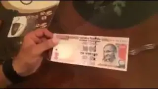 How to identify fake currency note India (hindi)