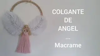 Colgante de angel - Macrame
