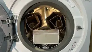 Experiment - Cardboards Cartoon  in a Washing Machine