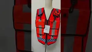 Large bread pocket mesh reflective vest #reflective