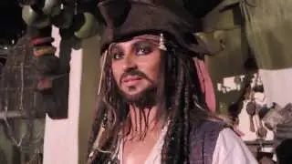 Captain Jack Sparrow and Tommy chat about beards, Villains and stuff
