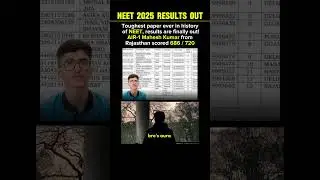 AIR 1 NEET 2025 🔥 Mahesh Kumar&rsquo;s Journey | 686/720 in Toughest Paper Ever!