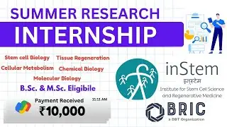  Summer Research Fellowship 2026 II SuRF 2026 II Summer Internship for Life Science