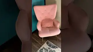💗 Chic & Cozy: Pink Velvet Accent Chair Review | Glam Living Room/Bedroom Upgrade!