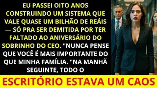Fui DEMITIDA pelo SOBRINHO do CEO… só porque não fui na FESTA DELE!  Mas agora eu sou DONA do 1