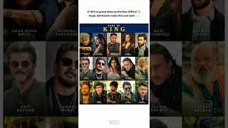 Cast of Upcoming King Movie 🍿 #shorts #cast #king #srk #anilkapoor #deepikapadukone #ytshorts #fyp