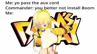Elegg dances to doodle song while installing BOOM [Nikke Goddess of Victory]